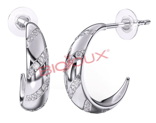ORECCHINI ADELAIDE HOOP 15 MM - farmaidea24.com