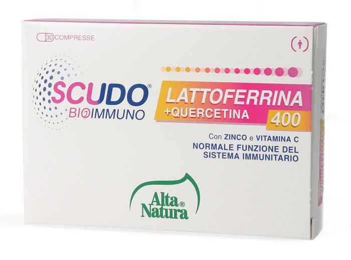 SCUDO LATTOFERRINA + QUERCETINA 400 30 COMPRESSE - farmaidea24.com