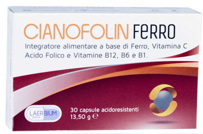 CIANOFOLIN FERRO 30 CAPSULE - farmaidea24.com
