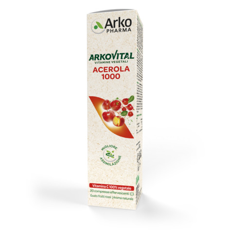 ARKOVITAL ACEROLA 1000 EFFERVESCENTE 20 COMPRESSE - farmaidea24.com