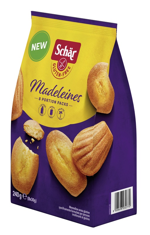SCHAR MADELEINES SENZA LATTOSIO 8 PORZIONI DA 30 G - farmaidea24.com