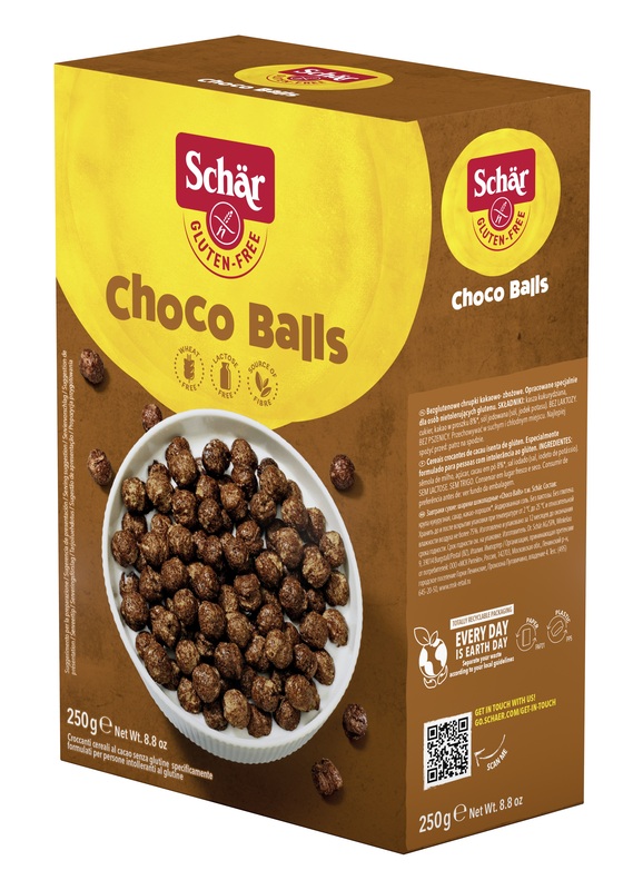 SCHAR CHOCO BALLS CEREALI SENZA LATTOSIO 250 G - farmaidea24.com