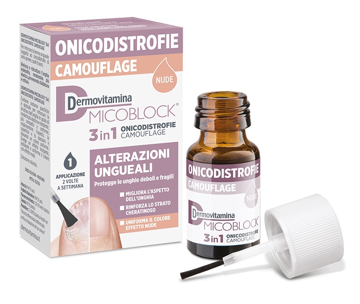 DERMOVITAMINA MICOBLOCK 3 IN 1 ONICODISTROFIE CAMOUFLAGE 8 ML NUDE - farmaidea24.com