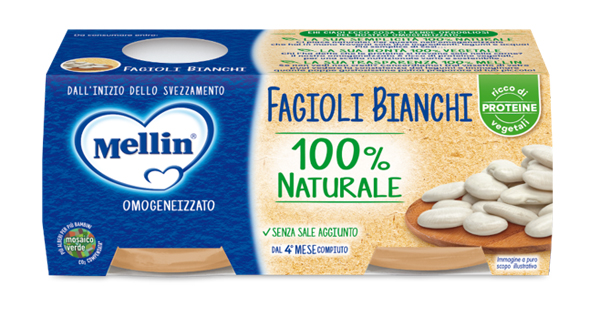MELLIN OMOGENEIZZATO FAGIOLI BIANCHI 2 X 80 G - farmaidea24.com