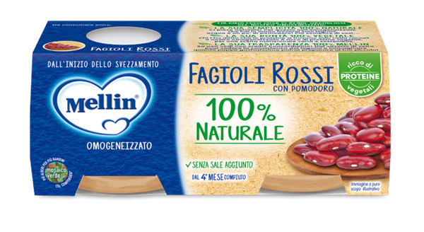MELLIN OMOGENEIZZATO FAGIOLI ROSSI 2 X 80 G - farmaidea24.com