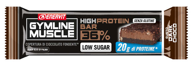 ENERVIT GYMLINE PROTEIN BAR 36% BARRETTA DARK CHOCOLATE 55 G - farmaidea24.com
