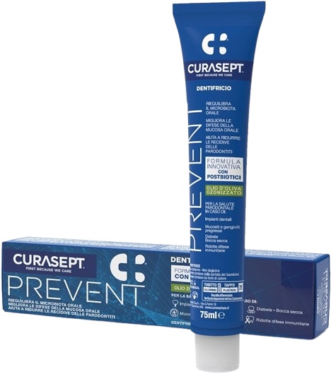 CURASEPT PREVENT DENTIFRICIO 75 ML - farmaidea24.com