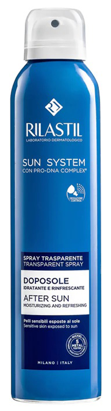 RILASTIL SUN SYSTEM DOPOSOLE SPRAY TRASPARENTE DOPOSOLE IDRATANTE E RINFRESCANTE 200 ML - farmaidea24.com
