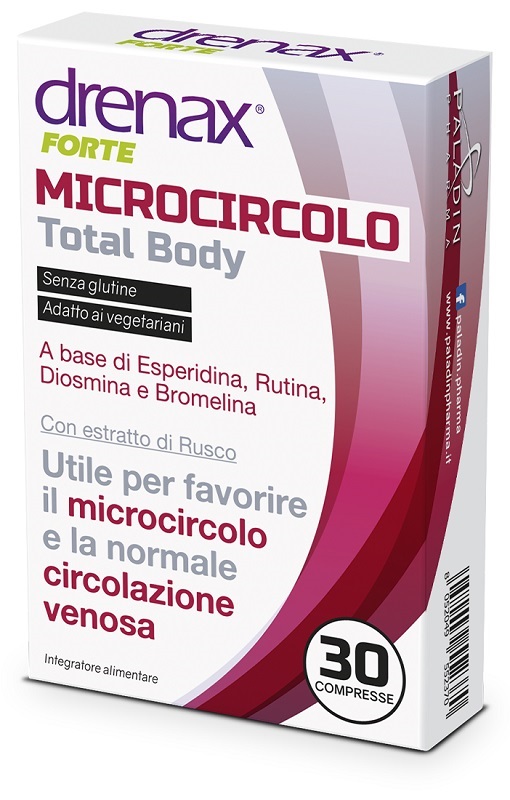 DRENAX FORTE MICROCIRCOLO TOTAL BODY 30 COMPRESSE - farmaidea24.com