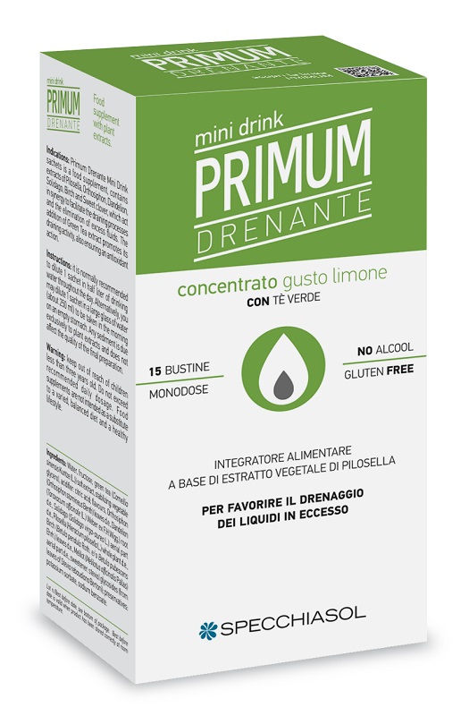 PRIMUM DRENANTE MINIDRINK LIMONE 15 STICK DA 10 ML - farmaidea24.com