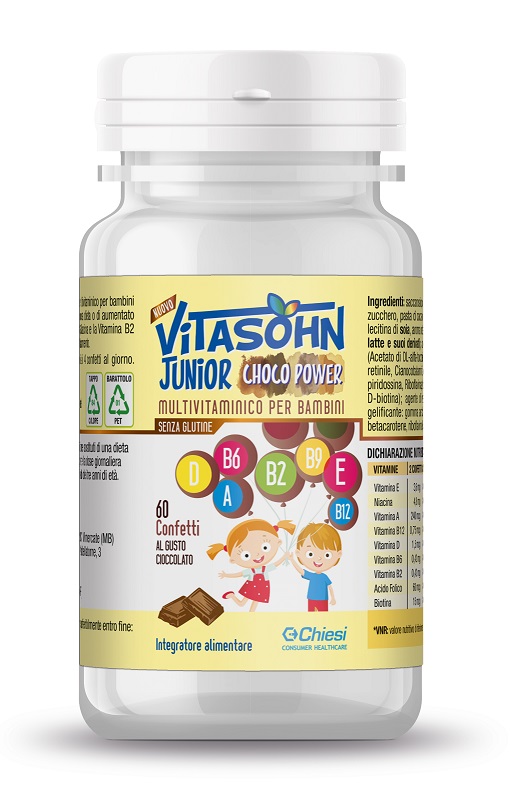 VITASOHN JUNIOR CHOCO POWER 60 CONFETTI - farmaidea24.com
