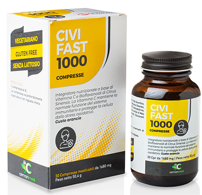 CEMONMED CIVIFAST 1000 30 COMPRESSE MASTICABILI - farmaidea24.com