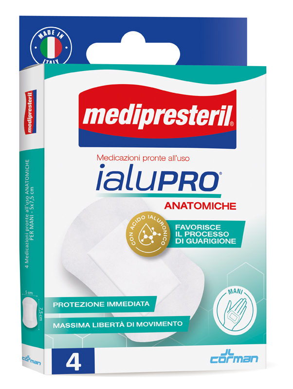 MEDIPRESTERIL IALUPRO MANI 5X7,5 CM 4 PEZZI - farmaidea24.com