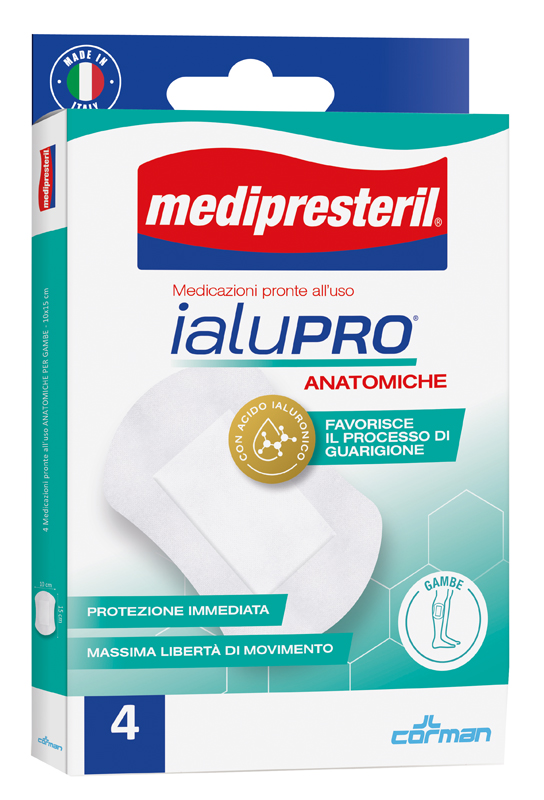MEDIPRESTERIL IALUPRO GAMBE 10X15 CM 4 PEZZI - farmaidea24.com