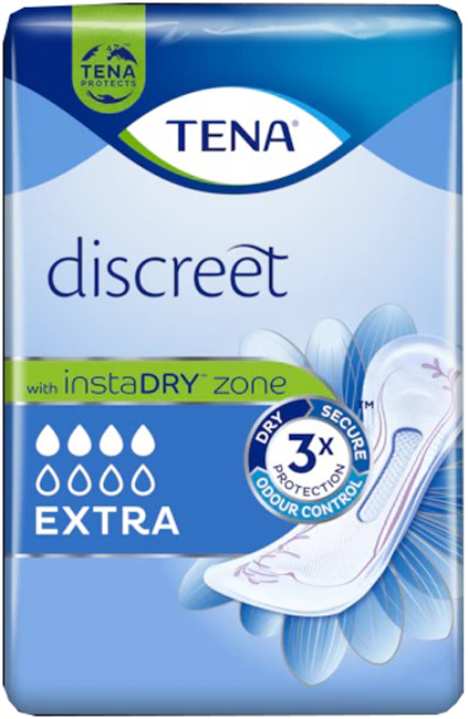 ASSORBENTE INCONTINENZA LEGGERA TENA DISCREET EXTRA 10 PEZZI - farmaidea24.com