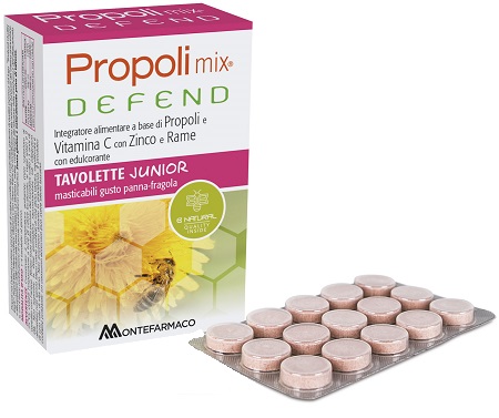 PROPOLI MIX DEFEND JUNIOR 48 TAVOLETTE MASTICABILI - farmaidea24.com