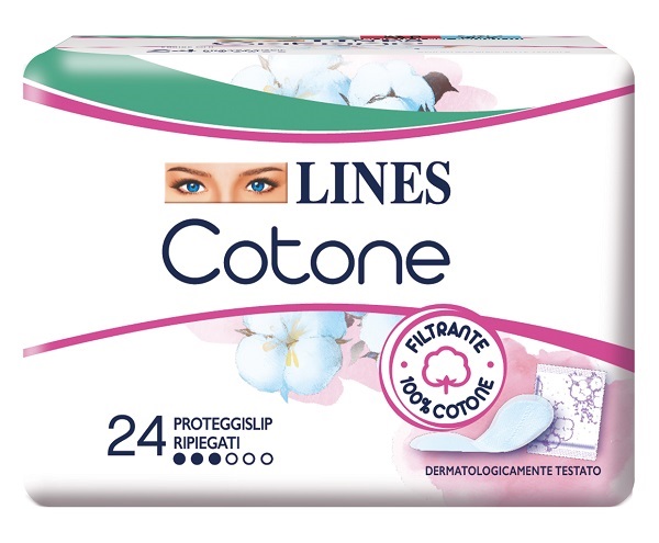 LINES COTONE BIO SALVASLIP RIPIEGATI 24 PEZZI - farmaidea24.com