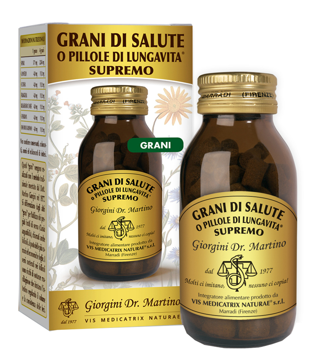 GRANI DI SALUTE O PILLOLE DI LUNGAVITA SUPREMO 90 G - farmaidea24.com