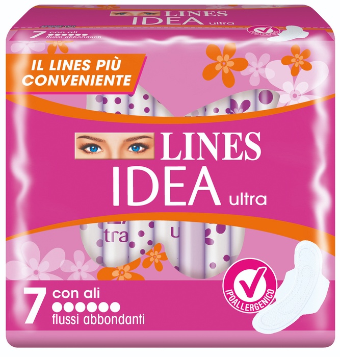 LINES IDEA ULTRA FLUSSI ABBONDANTI 7 PEZZI - farmaidea24.com