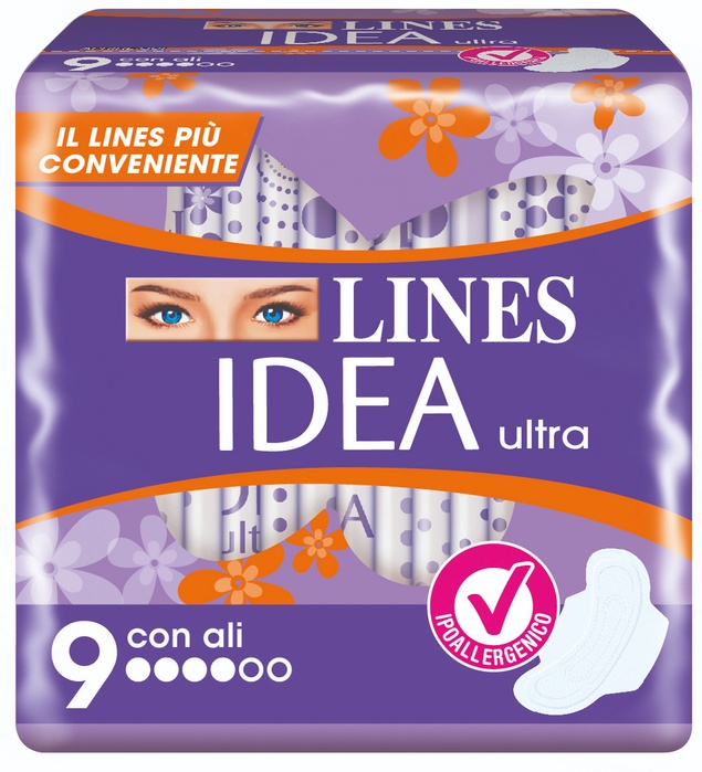 LINES IDEA ULTRA GIORNO ALI 9 PEZZI - farmaidea24.com