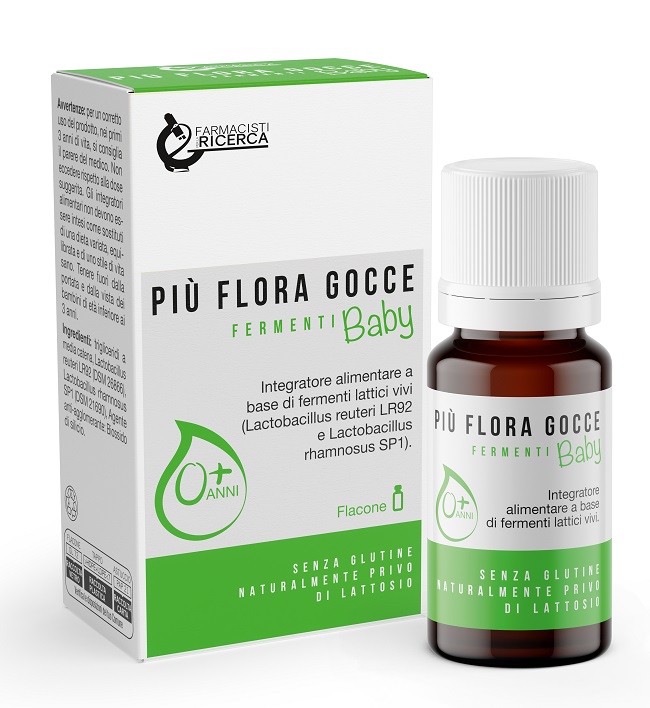 FARMACIA SCIANNAME' PIU' FLORA FERMENTI GOCCE BABY 5 ML - farmaidea24.com