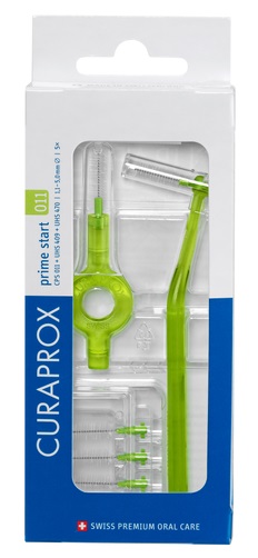 CURAPROX CPS 011 SCOVOLINO PRIME START 011 LIME GREEN 5 PEZZI - farmaidea24.com