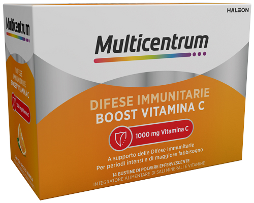 MULTICENTRUM DIFESE IMMUNITARIE BOOST VITAMINA C 14 BUSTINE - farmaidea24.com