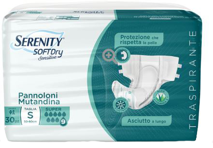 PANNOLONE MUTANDINA SERENITY SD SENSITIVE SUPER M 15 PEZZI - farmaidea24.com