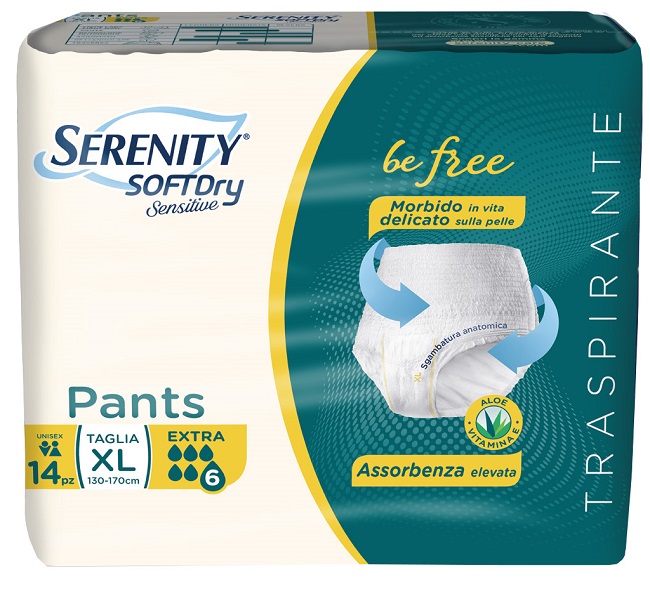 SERENITY PANTS SD SENSITIVE EXTRA XL 14 PEZZI - farmaidea24.com