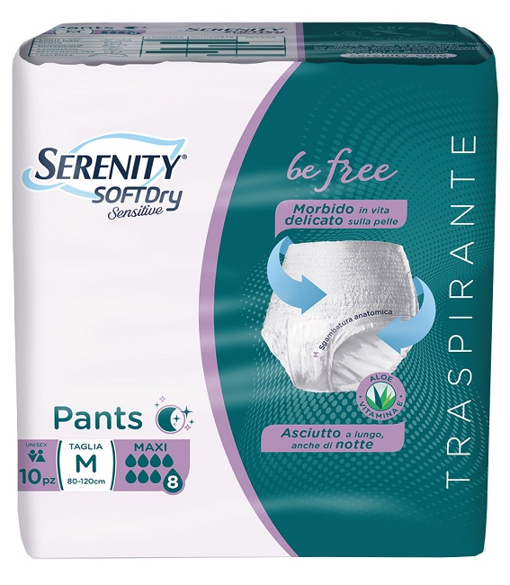 SERENITY PANTS SD SENSITIVE BE FREE MAXI M 10 PEZZI - farmaidea24.com