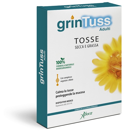 GRINTUSS ADULTI SCIROPPO 12 FLACONCINI MONODOSE - farmaidea24.com
