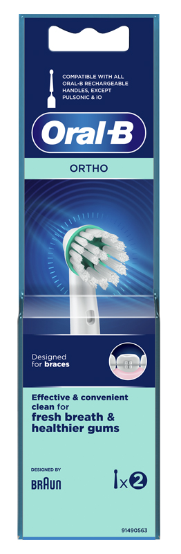 ORALB ORTHO OD17 TESTINA PER SPAZZOLINO ELETTRICO 2 PEZZI - farmaidea24.com