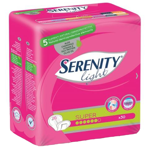 PANNOLONE PER INCONTINENZA SERENITY LIGHT LADY SUPER 12 PEZZI - farmaidea24.com