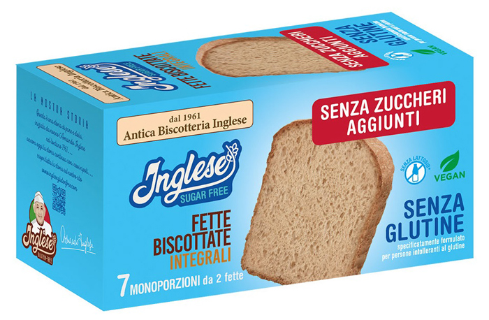 INGLESE FETTE BISCOTTI INTEGRALI SENZA ZUCCHERI AGGIUNTI PROMO 200 G - farmaidea24.com