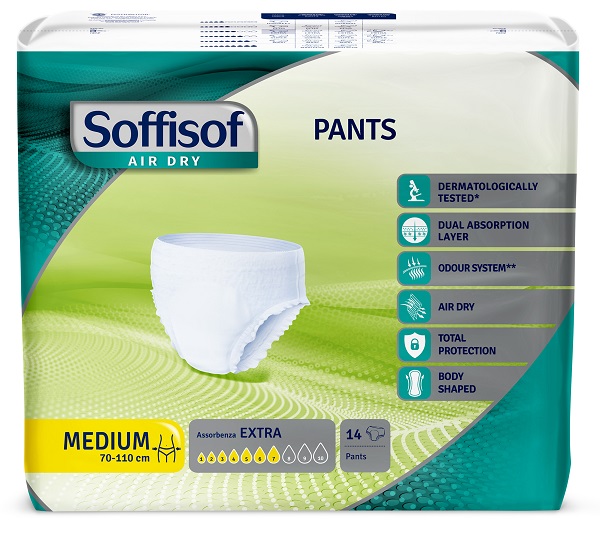 PANNOLONE SOFFISOF AIR DRY PANTS EXTRA M 14 PEZZI - farmaidea24.com