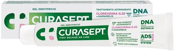 CURASEPT GEL DENTIFRICIO ADS DNA TRATTAMENTO ASTRINGENTE 75 ML - farmaidea24.com