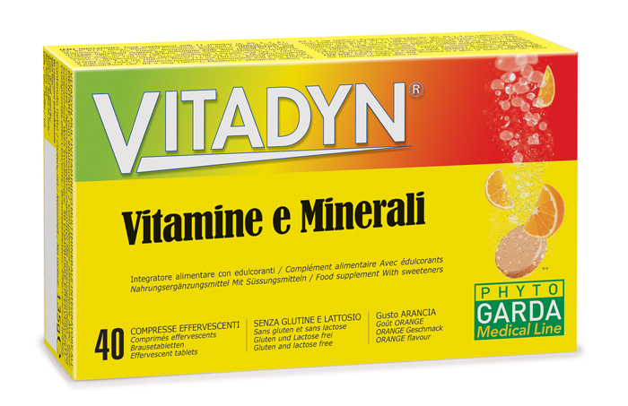 VITADYN VITAMINE/MINERALI 40 COMPRESSE EFFERVESCENTI IN 2 TUBI - farmaidea24.com