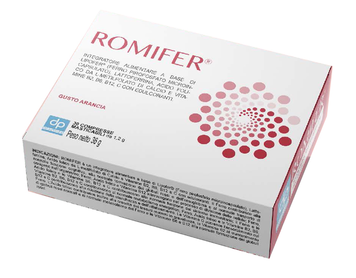 ROMIFER 30 COMPRESSE MASTICABILI - farmaidea24.com