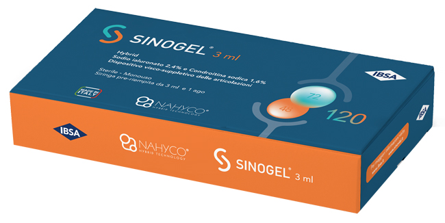 SIRINGA INTRA-ARTICOLARE SINOGEL 2,4% ACIDO IALURONICO + 1,6% CONDROITINA SODICA 3ML + 1 AGO - farmaidea24.com