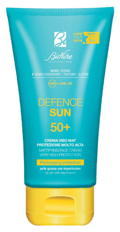 DEFENCE SUN CREMA VISO MAT SPF50+ PROTEZIONE MOLTO ALTA 50 ML - farmaidea24.com