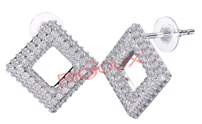BJT258 ORECCHINO FRAME CRYSTALS 10 MM - farmaidea24.com