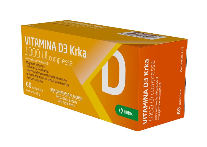 VITAMINA D3 KRKA 1000 UI 60 COMPRESSE - farmaidea24.com