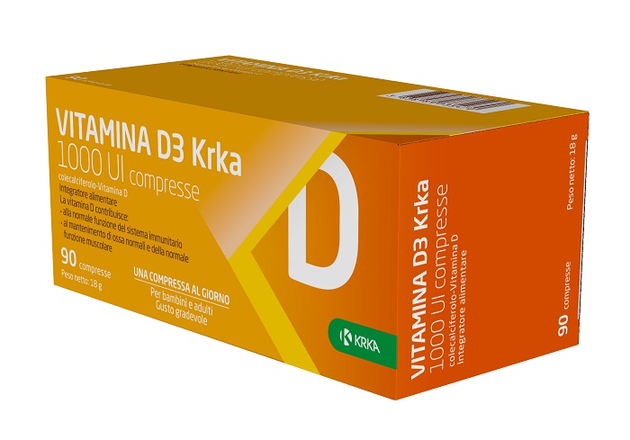 VITAMINA D3 KRKA 1000 UI 90 COMPRESSE - farmaidea24.com