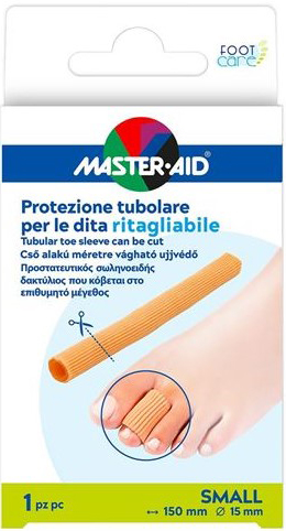 PROTEZIONE TUBOLARE MASTER-AID FOOTCARE RITAGLIABILE 15 CM 15 MM SMALL C6 - farmaidea24.com