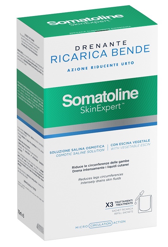 SOMATOLINE SKIN EXPERT BENDE SNELLENTI DRENANTI KIT RICARICA - farmaidea24.com