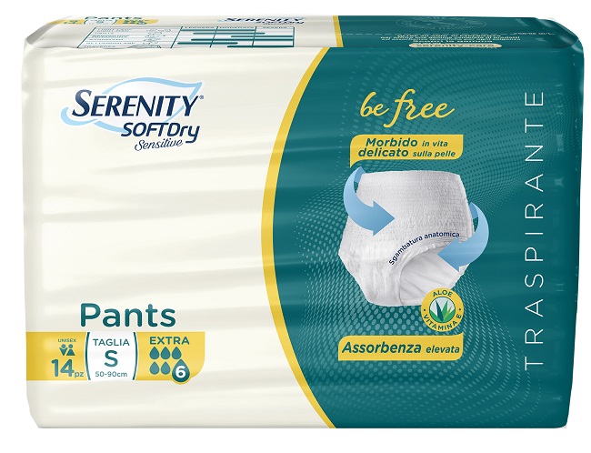 SERENITY PANTS SD SENSITIVE BE FREE EXTRA TAGLIA S 14 PEZZI - farmaidea24.com
