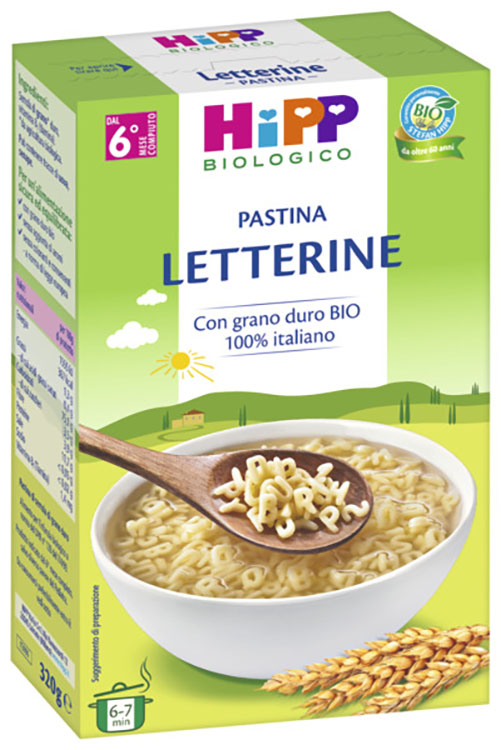 HIPP BIO PASTINA LETTERINE 320 G - farmaidea24.com