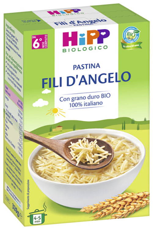 HIPP BIO PASTINA FILI D'ANGELO 320 G - farmaidea24.com