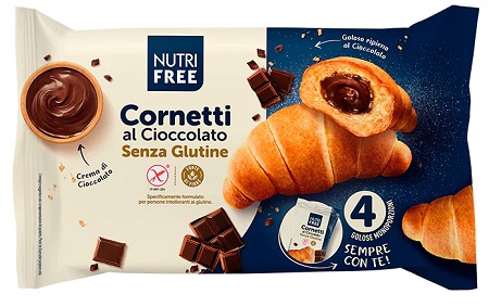 NUTRIFREE CORNETTI CIOCCOLATO 4X60 G - farmaidea24.com