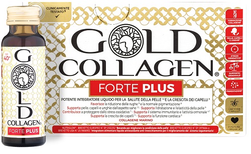 GOLD COLLAGEN FORTE PLUS 10 FLACONI DA 50 ML 5G COLLAGENE - farmaidea24.com